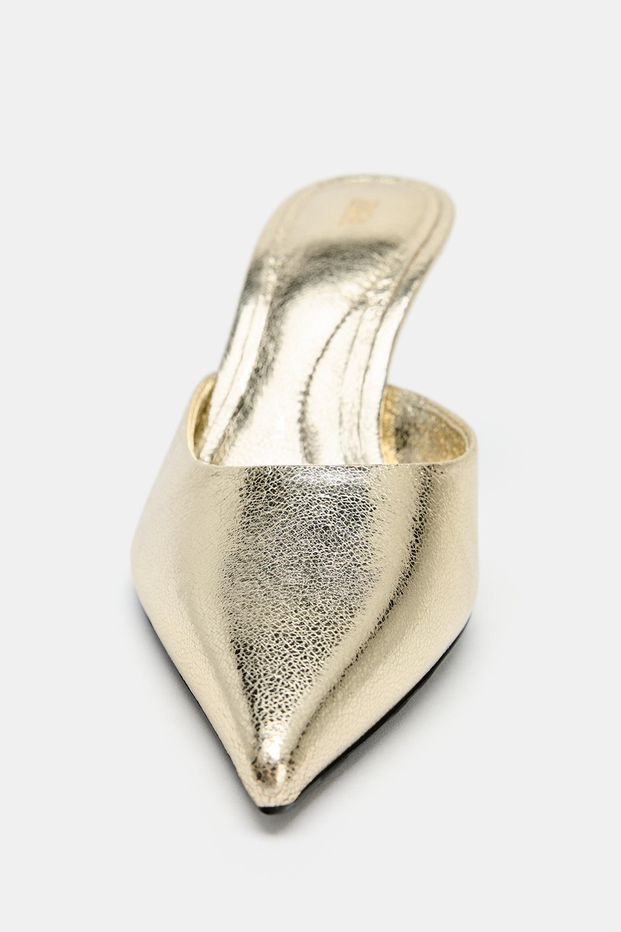 METALLIC EFFECT MULES